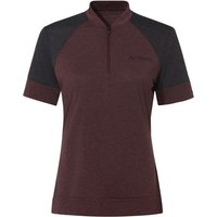 Vaude - Women's Altissimo Q-Zip Shirt - Radtrikot Gr 42 braun