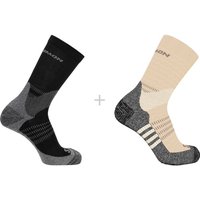 Salomon - X Ultra Access Crew 2-Pack - Wandersocken Gr 42-44 beige