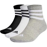 adidas - 3-Stripes Cushioned Sportswear Mid Cut Sock 3-Pack - Multifunktionssocken Gr 43-45 - L grau adidas - 3-Stripes Cushioned Sportswear Mid Cut Sock 3-Pack - Multifunktionssocken Gr 43-45 - L grau