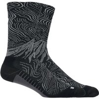 Asics - Fujitrail Graphic Crew Sock - Laufsocken Gr 35-38 schwarz/grau