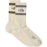 The North Face - Everyday Crew Heritage Stripe Sock 2-Pack - Multifunktionssocken Gr S beige
