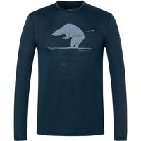super.natural - Ski Karl L/S - Longsleeve Gr S blau
