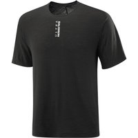 Salomon - Ultra Short Sleeve Tee - Laufshirt Gr L schwarz