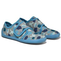 Affenzahn - Kid's Hausschuh Baumwolle Movy - Hüttenschuhe Gr 33 blau