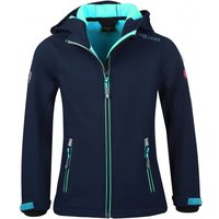 Trollkids - Girl's Trollfjord Jacket - Softshelljacke Gr 128 blau