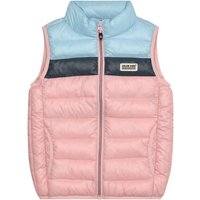 Color Kids - Kid's Waistcoat Quilted Colorblock - Kunstfaserweste Gr 116 rosa