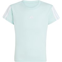 adidas - Girl's 3-Stripes Tee - T-Shirt Gr 128 grau