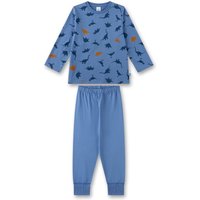 Sanetta - Kid's Pyjama Long AOP 233560 - Schlafanzug Gr 128 blau