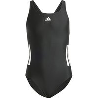 adidas - Kid's 3 Stripes Bold Swimsuit - Badeanzug Gr 116 schwarz/grau