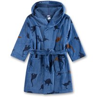 Sanetta - Kid's Bathrobe AOP - Bademantel Gr 104 blau