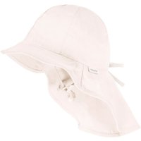 maximo - Kid's Mini Girl-Flapper mit Schleife - Cap Gr 49 cm weiß