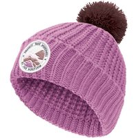 Jack Wolfskin - Kid's Pompom Badge Beanie - Mütze Gr M - 51 - 53 cm lila/rosa