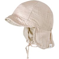 MAXIMO Schirmmütze Musselin, Nackenschutz, Bindeband, Unisex, UV-Schutz