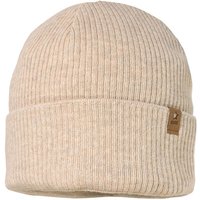 maximo - Kid's Rippen Mütze m. Umschlag - Mütze Gr 51 cm beige