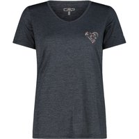 CMP - Women's Light Melange T-Shirt - Funktionsshirt Gr 34 blau