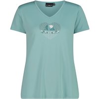 CMP - Women's T-Shirt V-Neck - Funktionsshirt Gr 48 türkis