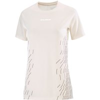 Salomon - Women's Sense Aero S/S Tee GFX - Laufshirt Gr L weiß