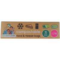 Eco Green Living Compostable Food & Freezer Bags 2L