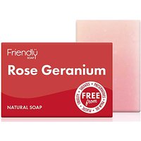 Friendly Soap Rose Geranium Soap Bar | Plastic-Free Vegan Soap