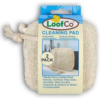 LoofCo Natural Cleaning Pads 2-Pack – Eco-Friendly Loofah Scrubbers