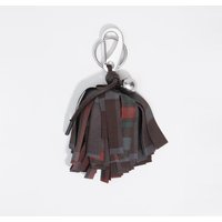 Porta-chaves pompom xadrez