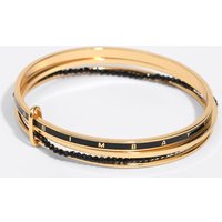 Bimba Y Lola Rabatt 13% auf goldene Armbänder mit Kristallen und Logo