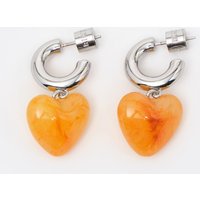 Bimba Y Lola Aktion 10% Rabatt auf herzförmige gelbe Creolen
