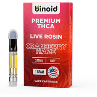 THCA Vape Cartridge Cranberry Haze - Live Rosin