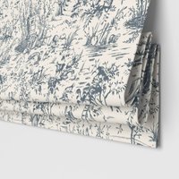 Laura Ashley Toile De Jouy Dark Seaspray Motorised