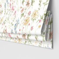 Laura Ashley Wild Meadow Coral Pink Motorised