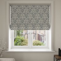 Laura Ashley Peacock Damask Steel