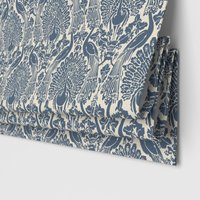Laura Ashley Peacock Damask Dusky Seaspray Motorised