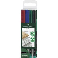 FABER-CASTELL Permanent-Marker MULTIMARK S, 4er Etui FABER-CASTELL Permanent-Marker MULTIMARK S, 4er Etui