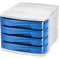CEP Schubladenbox GLOSS, 4 Schübe, blau