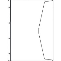 HETZEL Dokumenten-Prospekthülle, A4 Überbreite, PVC, 0,13 mm