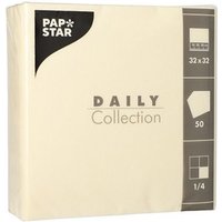 PAPSTAR Lunch-Servietten, 320 x 320 mm, 3-lagig, champagner