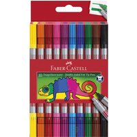 FABER-CASTELL Doppelfasermaler, 10er Etui FABER-CASTELL Doppelfasermaler, 10er Etui