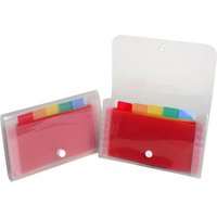 EXACOMPTA Fächertasche Crystal, 6 Fächer, transparent