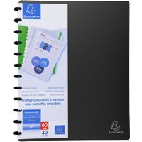 EXACOMPTA Sichtbuch DIN A4, 30 Hüllen, schwarz