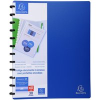 EXACOMPTA Sichtbuch DIN A4, 30 Hüllen, blau