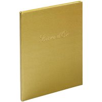 EXACOMPTA Gästebuch , Livre d, Or, , 270 x 220 mm, gold