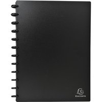 EXACOMPTA Visitenkarten-Ringbuch, DIN A4, schwarz