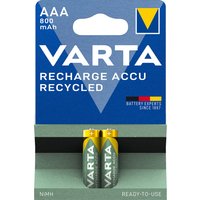 VARTA NiMH Akku , RECHARGE ACCU Recycled, , Micro AAA, 800 mAh VARTA NiMH Akku , RECHARGE ACCU Recycled, , Micro AAA, 800 mAh
