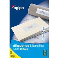 agipa Universal-Etiketten - Kleinpackung, 210 x 297 mm, weiß