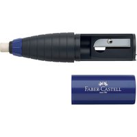FABER-CASTELL Radierer-Spitzer-Kombination, brombeer/blau
