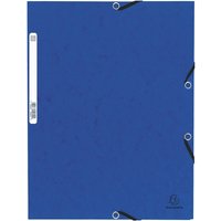 EXACOMPTA Eckspannermappe, DIN A4, aus Karton, blau