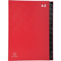 EXACOMPTA Pultordner, DIN A4, A-Z, 24 Fächer, rot