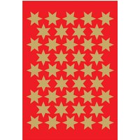 HERMA Weihnachts-Sticker DECOR , Sterne, , 14 mm, gold