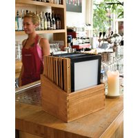 Securit Speisekarten-Mappe WOOD, DIN A4, 20er Box, schwarz