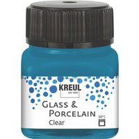 KREUL Glas- und Porzellanfarbe Clear, espressobraun, 20 ml